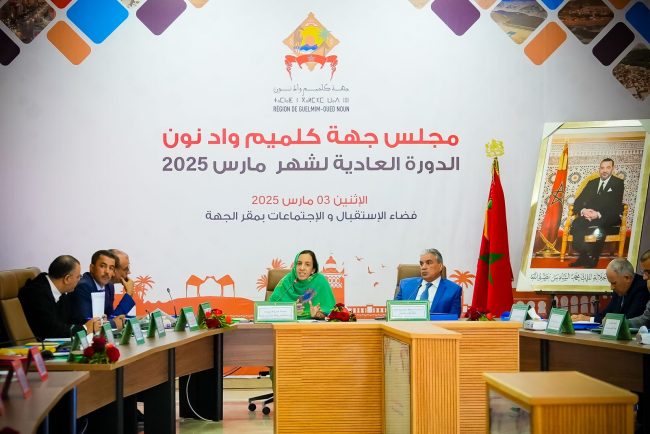 مجلس جهة كلميم واد نون يعقد دورته العادية لشهر مارس 2025 1